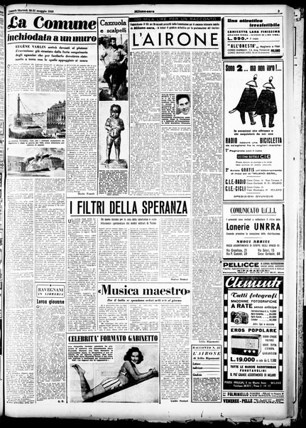 Milano sera : quotidiano della sera