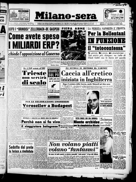 Milano sera : quotidiano della sera