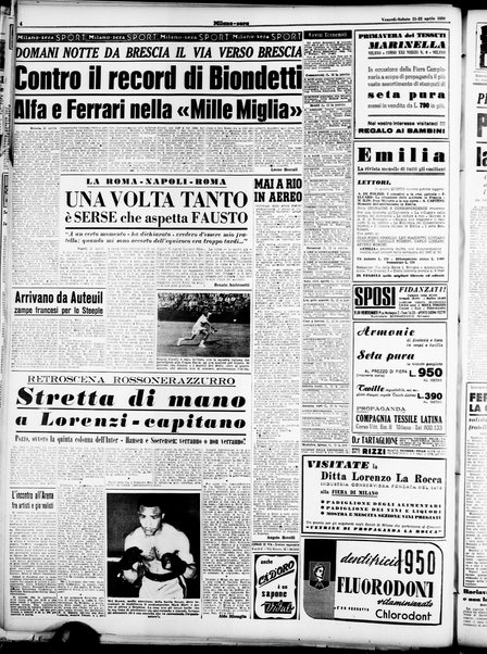 Milano sera : quotidiano della sera