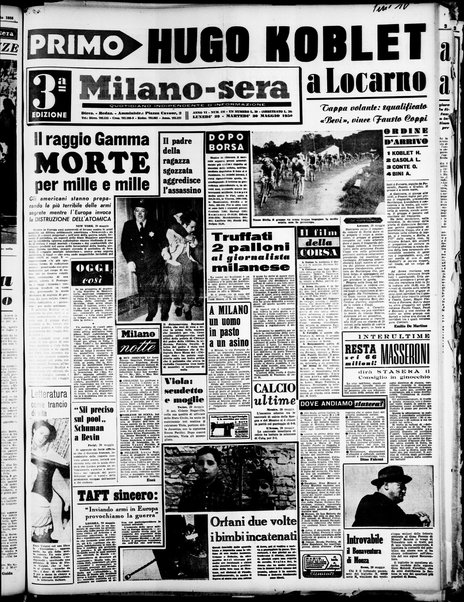 Milano sera : quotidiano della sera