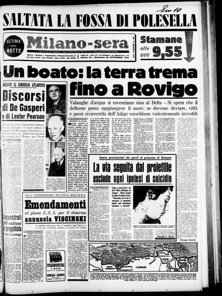 Milano sera : quotidiano della sera