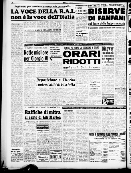 Milano sera : quotidiano della sera