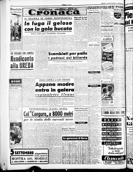 Milano sera : quotidiano della sera