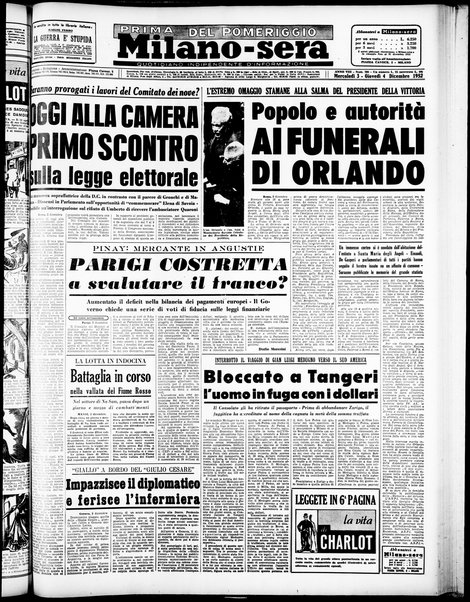 Milano sera : quotidiano della sera