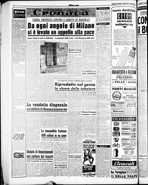 Milano sera : quotidiano della sera