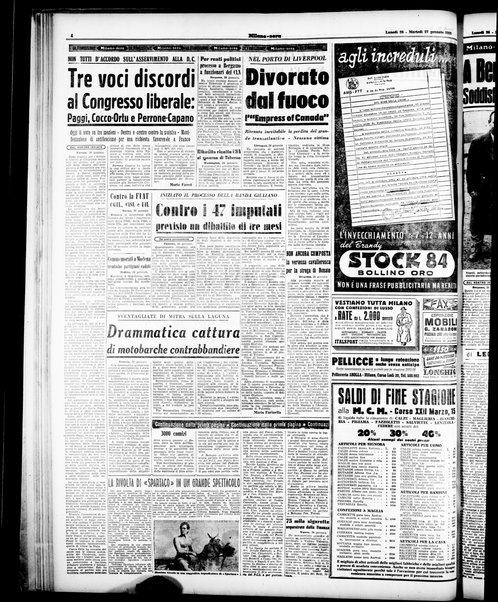 Milano sera : quotidiano della sera
