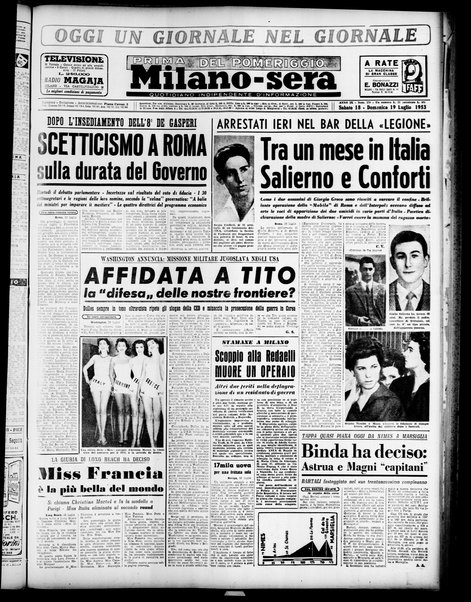 Milano sera : quotidiano della sera