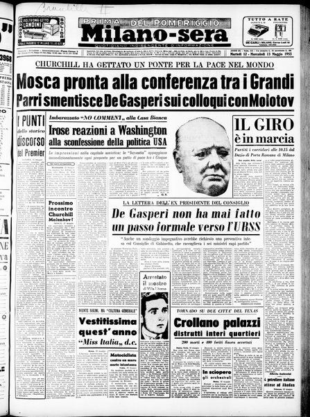 Milano sera : quotidiano della sera