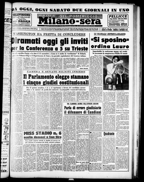 Milano sera : quotidiano della sera