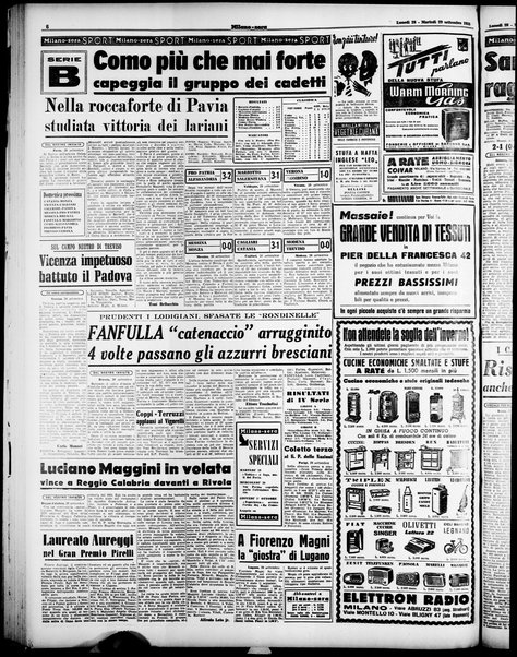 Milano sera : quotidiano della sera