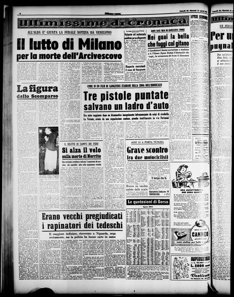 Milano sera : quotidiano della sera