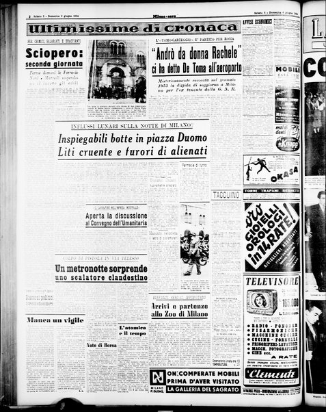 Milano sera : quotidiano della sera