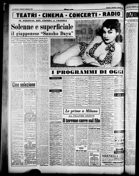 Milano sera : quotidiano della sera