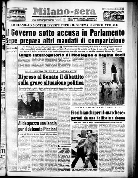 Milano sera : quotidiano della sera