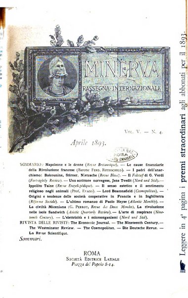 Minerva rassegna internazionale