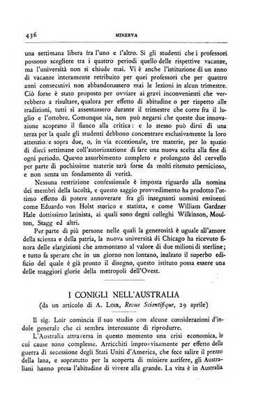 Minerva rassegna internazionale