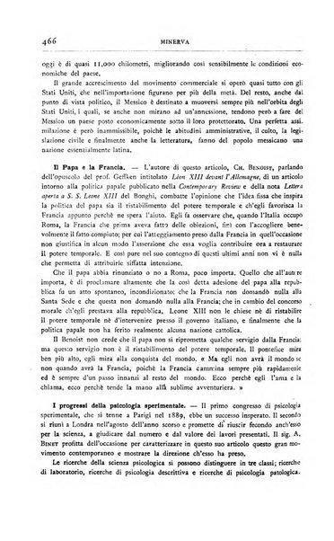 Minerva rassegna internazionale