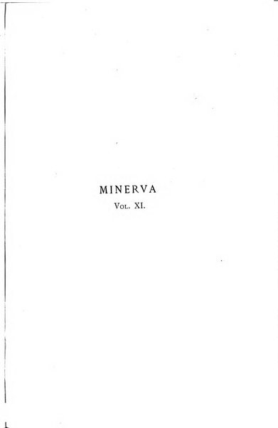 Minerva rassegna internazionale