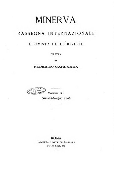 Minerva rassegna internazionale