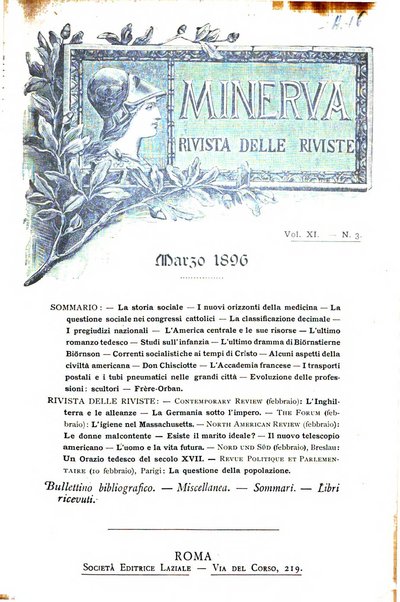 Minerva rassegna internazionale