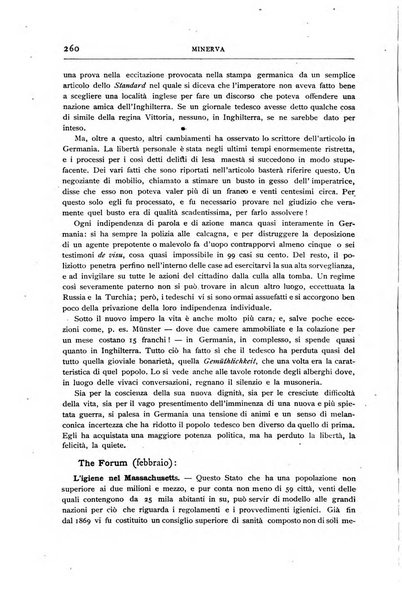 Minerva rassegna internazionale