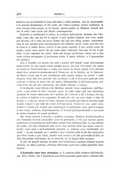 Minerva rassegna internazionale