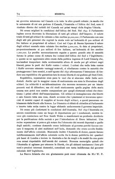 Minerva rassegna internazionale