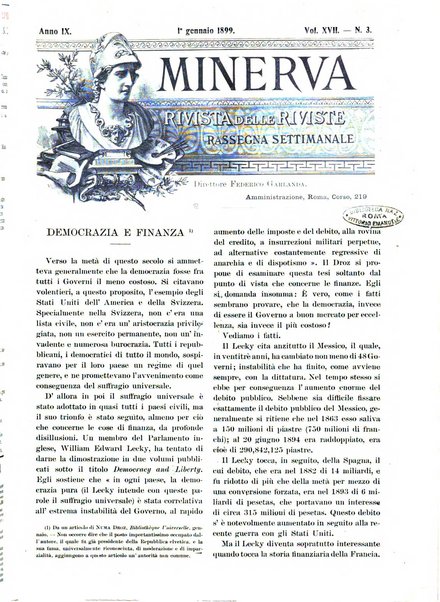 Minerva rassegna internazionale