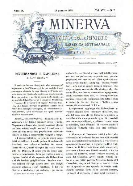 Minerva rassegna internazionale