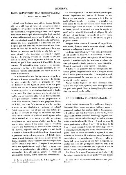 Minerva rassegna internazionale