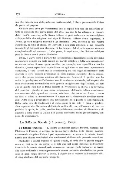 Minerva rassegna internazionale