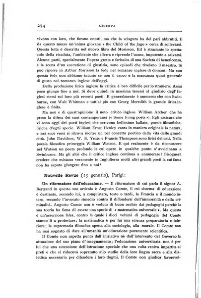 Minerva rassegna internazionale