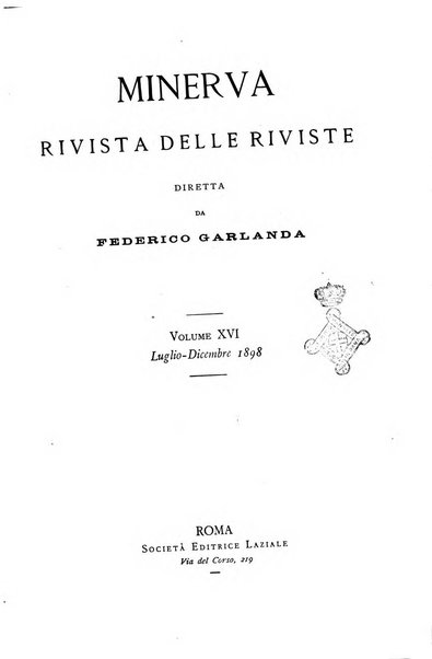 Minerva rassegna internazionale