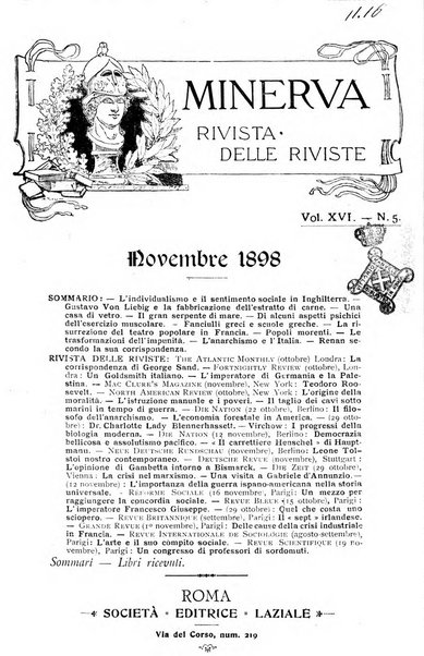 Minerva rassegna internazionale