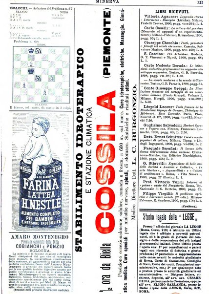 Minerva rassegna internazionale