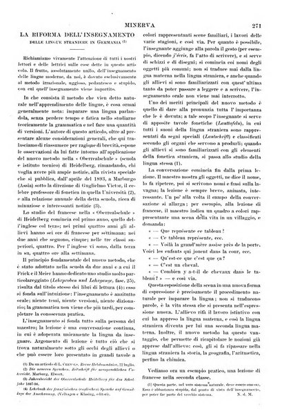 Minerva rassegna internazionale