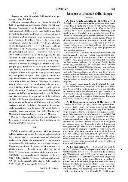 Minerva rassegna internazionale