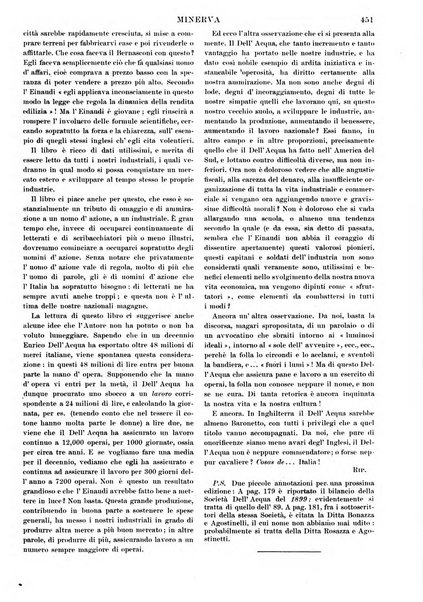 Minerva rassegna internazionale