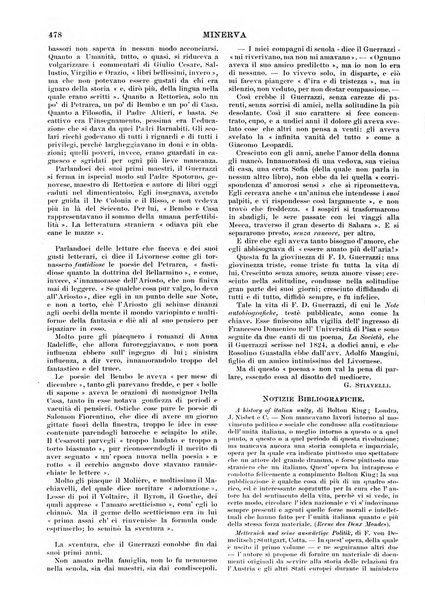 Minerva rassegna internazionale