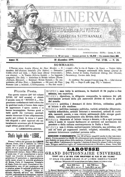 Minerva rassegna internazionale