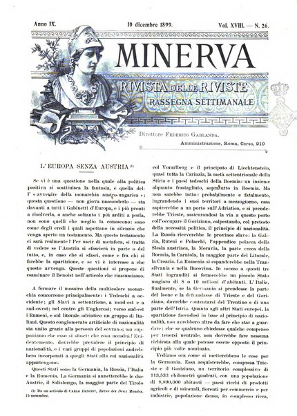 Minerva rassegna internazionale