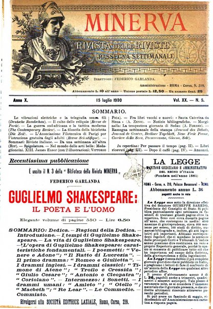 Minerva rassegna internazionale