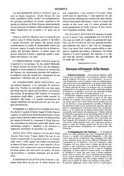 Minerva rassegna internazionale