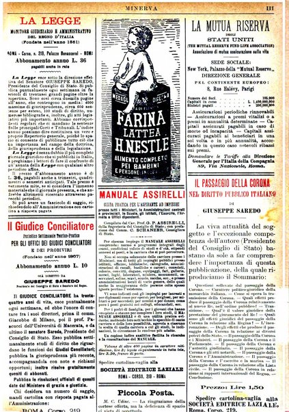 Minerva rassegna internazionale