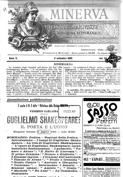 Minerva rassegna internazionale