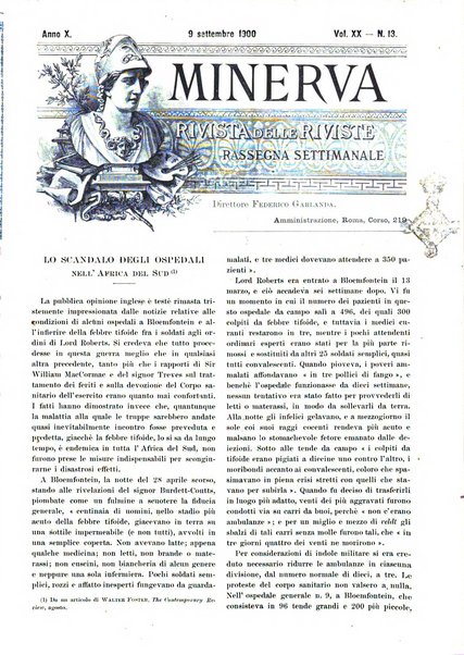 Minerva rassegna internazionale