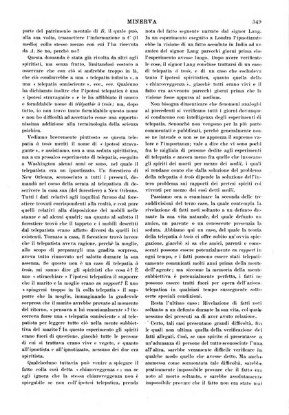 Minerva rassegna internazionale