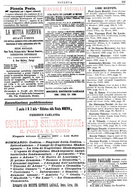 Minerva rassegna internazionale