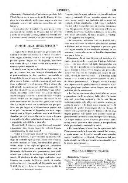 Minerva rassegna internazionale