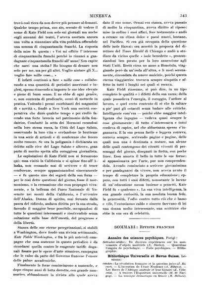 Minerva rassegna internazionale